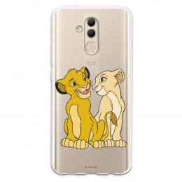 Carcasa Oficial Disney Simba y Nala transparente para Huawei Mate 20 Lite - El Rey León- La Casa de las Carcasas