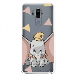 Carcasa Oficial Disney Dumbo silueta transparente para LG G7 - Dumbo- La Casa de las Carcasas