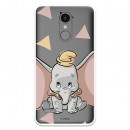 Carcasa Oficial Disney Dumbo silueta transparente para LG K9 - Dumbo- La Casa de las Carcasas