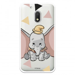 Carcasa Oficial Disney Dumbo silueta transparente para Motorola Moto G4 Play - Dumbo- La Casa de las Carcasas