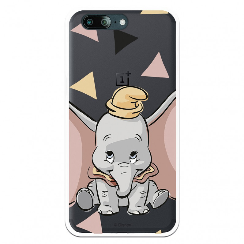 Carcasa Oficial Disney Dumbo silueta transparente para OnePlus 5 - Dumbo- La Casa de las Carcasas