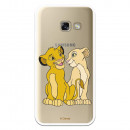 Carcasa Oficial Disney Simba y Nala transparente para Samsung Galaxy A3 2017 - El Rey León- La Casa de las Carcasas