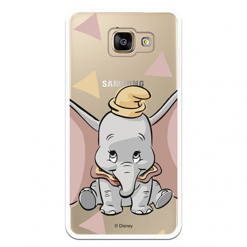 Carcasa Oficial Disney Dumbo silueta transparente para Samsung Galaxy A5 2016 - Dumbo- La Casa de las Carcasas