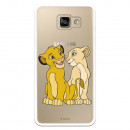 Carcasa Oficial Disney Simba y Nala transparente para Samsung Galaxy A5 2016 - El Rey León- La Casa de las Carcasas