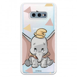 Carcasa Oficial Disney Dumbo silueta transparente para Samsung Galaxy S10e - Dumbo- La Casa de las Carcasas