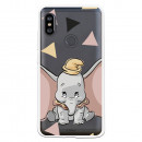 Carcasa Oficial Disney Dumbo silueta transparente para Xiaomi Redmi Note 6 - Dumbo- La Casa de las Carcasas