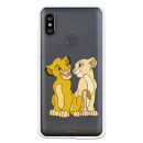 Carcasa Oficial Disney Simba y Nala transparente para Xiaomi Redmi Note 6 - El Rey León- La Casa de las Carcasas