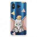 Carcasa Oficial Disney Dumbo silueta transparente para Xiaomi Mi 8 - Dumbo- La Casa de las Carcasas