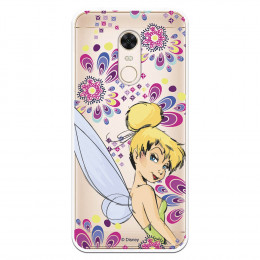 Carcasa Oficial Disney Campanilla Flores Transparente para Xiaomi Redmi 5 Plus - Peter Pan- La Casa de las Carcasas