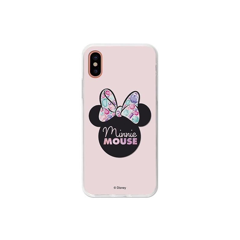 Coque Disney Officiel Minnie Pink Shadow iPhone X