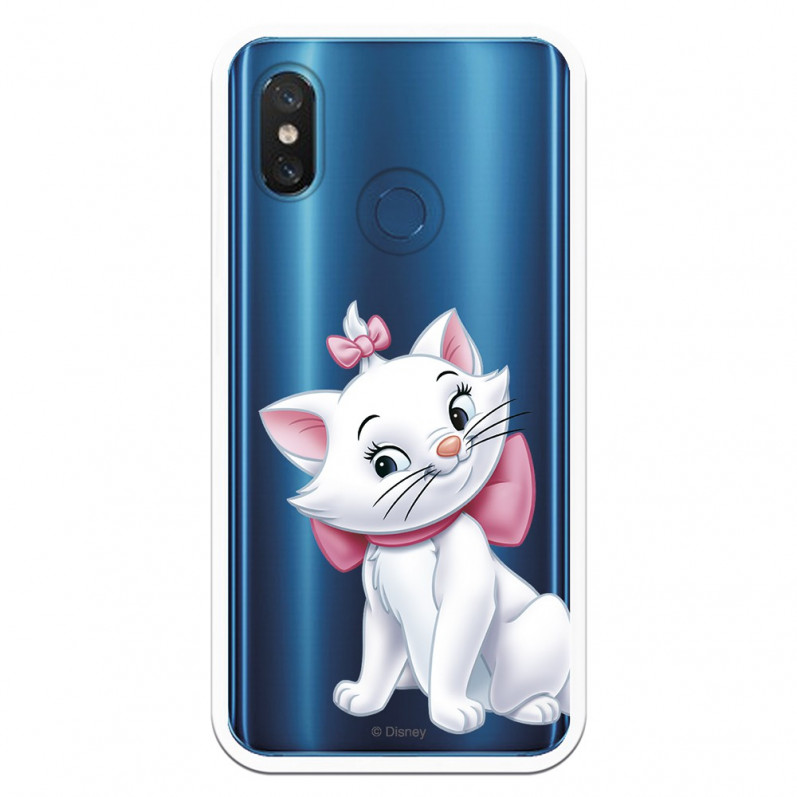 Coque Disney Officiel Marie Silhouette transparente pour Xiaomi Mi 8 - Les Aristochats