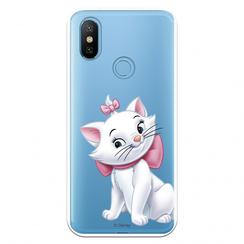 Coque Disney Officiel Marie Silhouette transparente pour Xiaomi Mi 6X - Les Aristochats