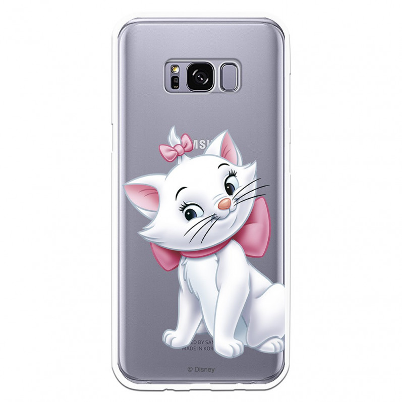 Coque Disney Officiel Marie Silhouette transparente pour Samsung Galaxy S8 Plus - Les Aristochats