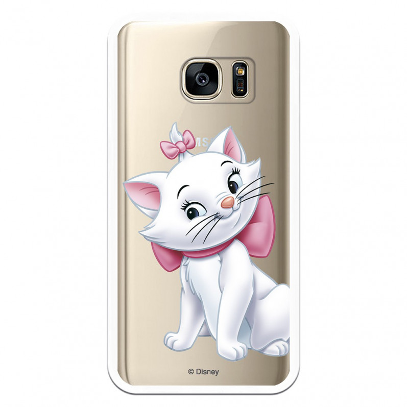 Coque Disney Officiel Marie Silhouette transparente pour Samsung Galaxy S7 - Les Aristochats