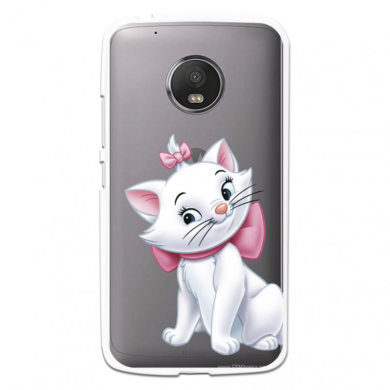 Coque Oficielle Disney Marie Silhouette transparente pour Moto G5 - Les Aristochats