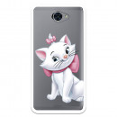 Coque Disney Officiel Marie Silhouette transparente pour Huawei Y7 - Les Aristochats