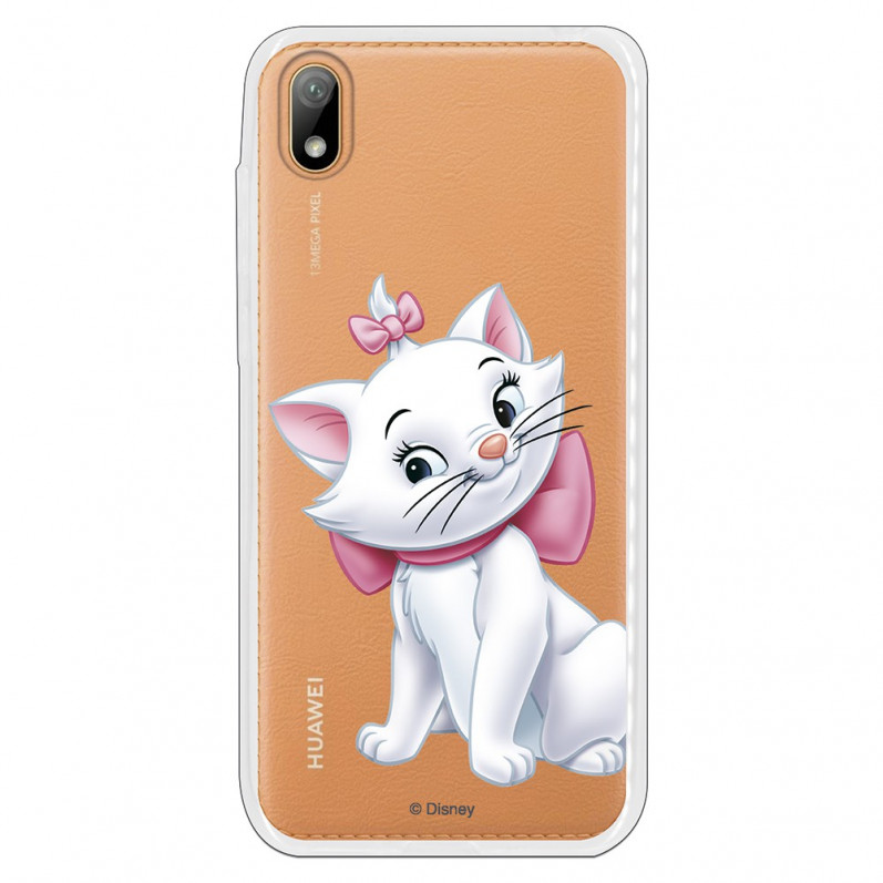 Coque Disney Officiel Marie Silhouette transparente pour Huawei Y5 2019 - Les Aristochats