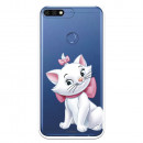 Coque Disney Officiel Marie Silhouette transparente pour Honor 7C - Les Aristochats