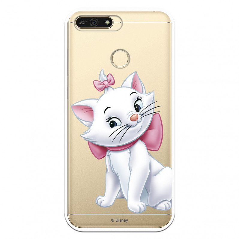 Coque Disney Officiel Marie Silhouette transparente pour Honor 7A - Les Aristochats