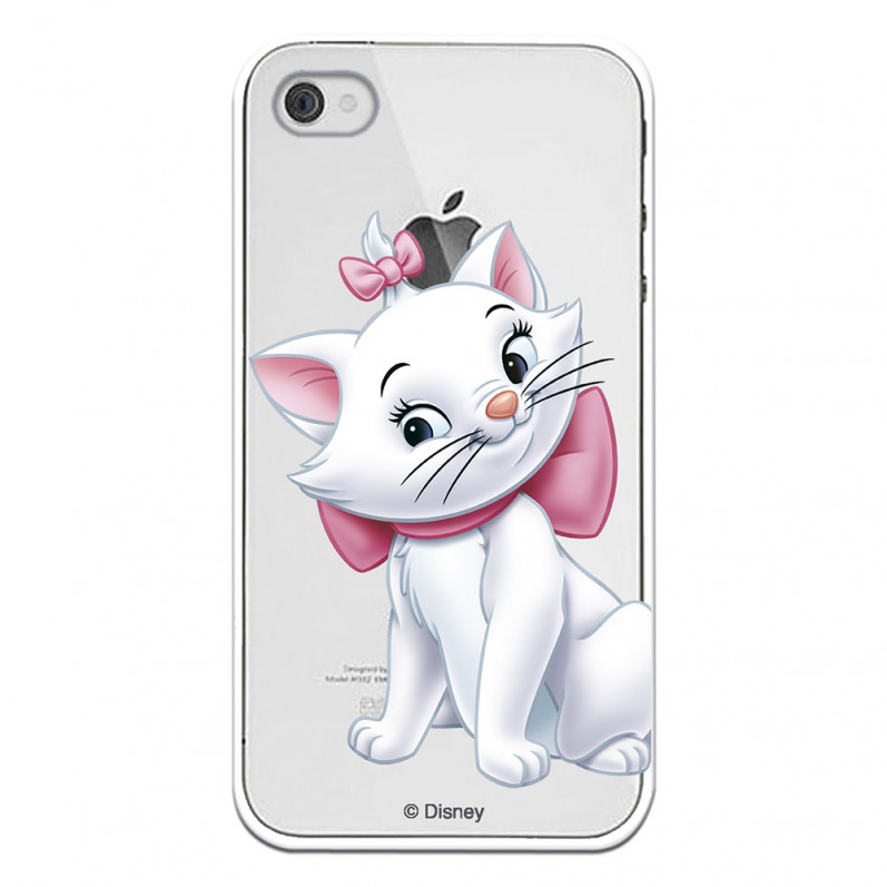 Coque Oficielle Disney Marie Silhouette transparente pour iPhone 4S - Les Aristochats