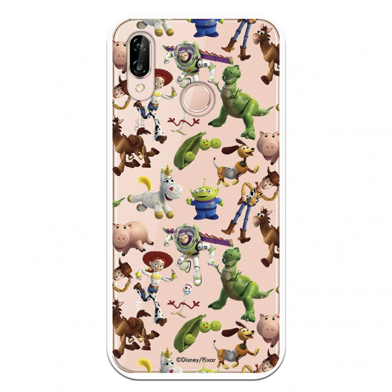 Carcasa Oficial Carcasa Oficial Disney Toy Story Siluetas Transparente - Toy Story para Huawei P20 Lite- La Casa de las Carcasas