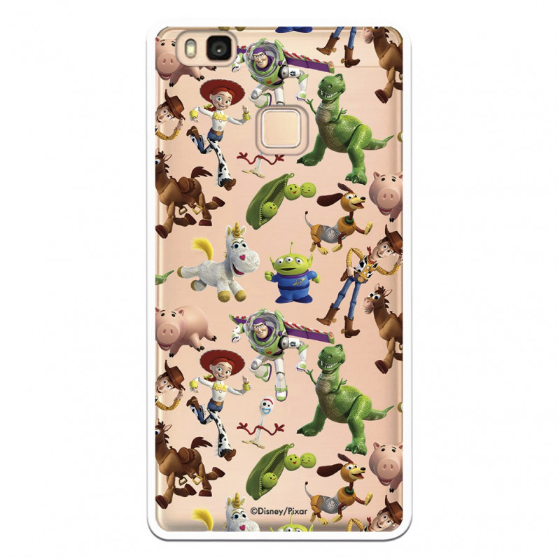 Carcasa Oficial Carcasa Oficial Disney Toy Story Siluetas Transparente - Toy Story para Huawei P9 Lite- La Casa de las Carcasas