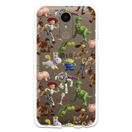 Carcasa Oficial Carcasa Oficial Disney Toy Story Siluetas Transparente - Toy Story para LG K10 2017- La Casa de las Carcasas