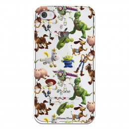 Carcasa Oficial Carcasa Oficial Disney Toy Story Siluetas Transparente - Toy Story para iPhone 4S- La Casa de las Carcasas