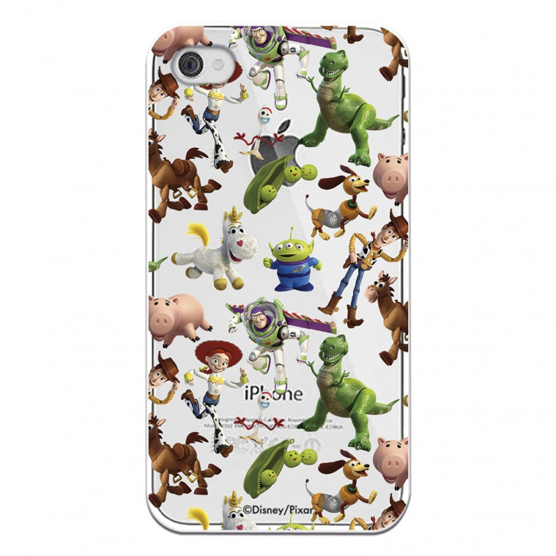 Carcasa Oficial Carcasa Oficial Disney Toy Story Siluetas Transparente - Toy Story para iPhone 4S- La Casa de las Carcasas