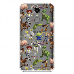 Carcasa Oficial Carcasa Oficial Disney Toy Story Siluetas Transparente - Toy Story para LG K8 2018 - La Casa de las Carcasas