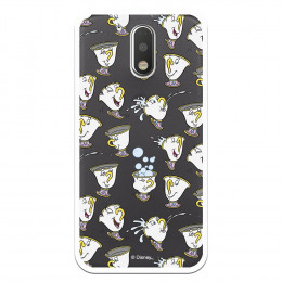 Carcasa Oficial Disney Chip Potts Siluetas Transparente para Motorola Moto G4 - La Casa de las Carcasas