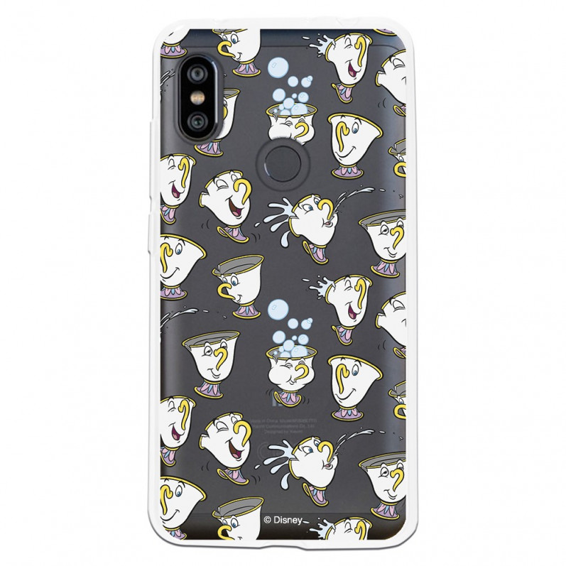 Carcasa Oficial Disney Chip Potts Siluetas Transparente para Xiaomi Redmi Note 6- La Casa de las Carcasas