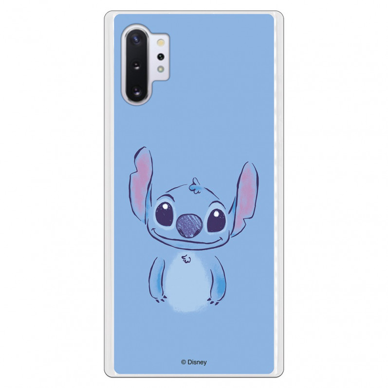 Funda para Samsung Galaxy Note 10 Plus Oficial de Disney Stitch Azul - Lilo & Stitch