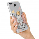 Coque pour Xiaomi Redmi 8 Officielle de Disney Dumbo Silhouette Transparente - Dumbo