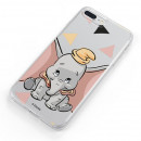 Coque pour Xiaomi Redmi 8 Officielle de Disney Dumbo Silhouette Transparente - Dumbo