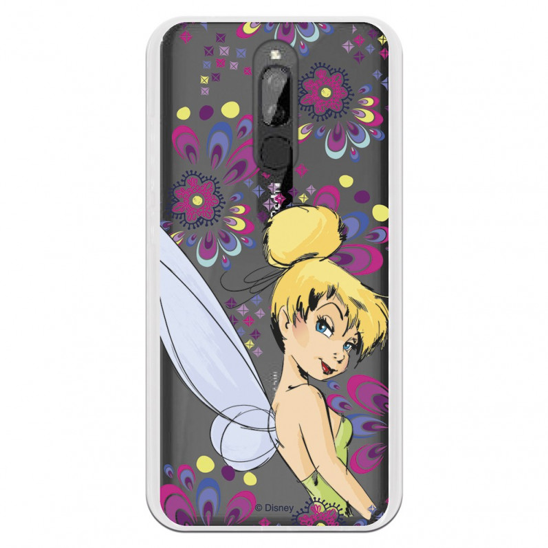 Funda para Xiaomi Redmi 8 Oficial de Disney Campanilla Flores - Peter Pan