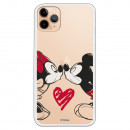 Funda para iPhone 11 Pro Max Oficial de Disney Mickey y Minnie Beso - Clásicos Disney