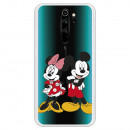 Funda para Xiaomi Redmi Note 8 Pro Oficial de Disney Mickey y Minnie Posando - Clásicos Disney