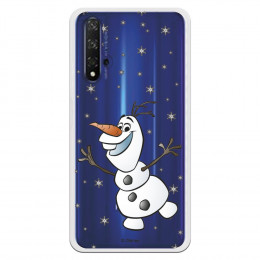 Funda para Huawei Honor 20 Oficial de Disney Olaf Transparente - Frozen