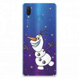 Funda para Huawei P Smart Plus Oficial de Disney Olaf Transparente - Frozen