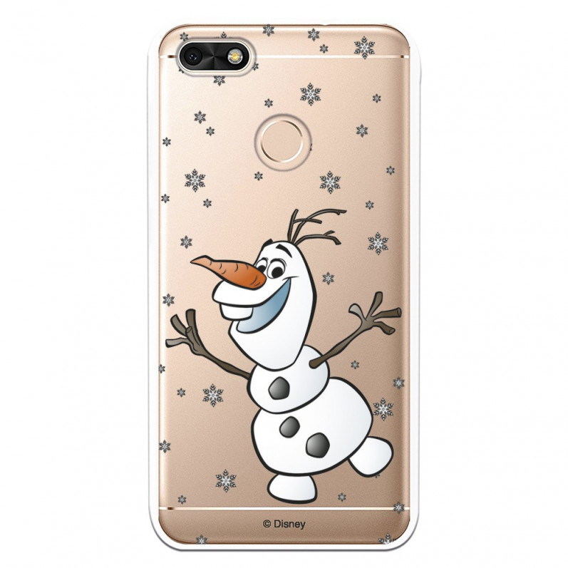 Funda para Huawei Y6 Pro 2017 Oficial de Disney Olaf Transparente - Frozen