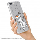 Carcasa para iPhone XS Oficial de Disney Olaf Transparente - Frozen