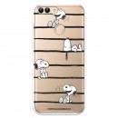 Funda para Huawei P Smart Oficial de Peanuts Snoopy rayas - Snoopy