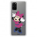 Funda para Samsung Galaxy S20 Plus Oficial de Disney Minnie Rosa - Clásicos Disney