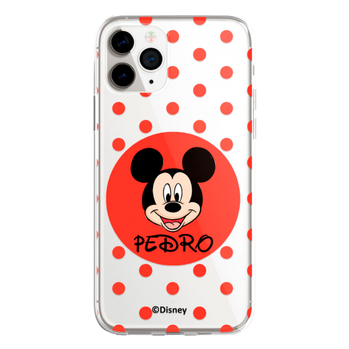 Coque Téléphone Portable Personnalisée Disney avec ton Nom Mickey Mouse - Licence Officielle de Disney