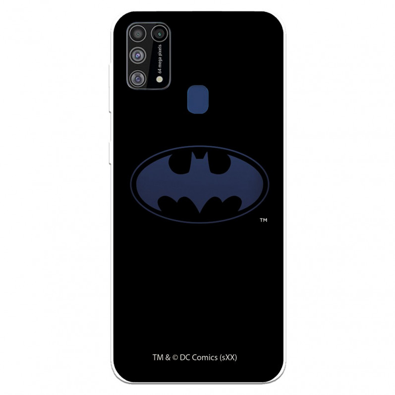 Funda para Samsung Galaxy M31 Oficial de DC Comics Batman Logo Transparente - DC Comics