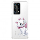 Funda para Huawei P40 Pro Oficial de Disney Marie Silueta - Los Aristogatos