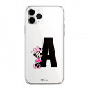 Coque Téléphone Portable Personnalisée Disney avec tes Initiales Minnie Vestido Rose - Licence Officielle de Disney