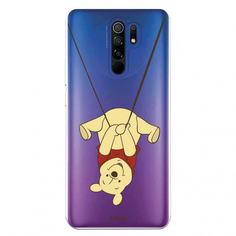 Funda para Xiaomi Redmi 9 Oficial de Disney Winnie  Columpio - Winnie The Pooh