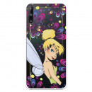 Funda para Huawei P40 Lite E Oficial de Disney Campanilla Flores - Peter Pan